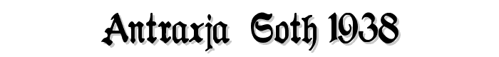 Antraxja  Goth 1938 font